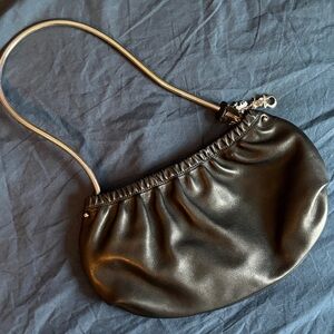 Salvatore Ferragamo snake chain Black Shoulder Bag